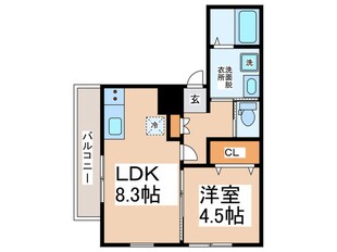 仮）泉佐野市笠松Ａ棟　新築工事の物件間取画像